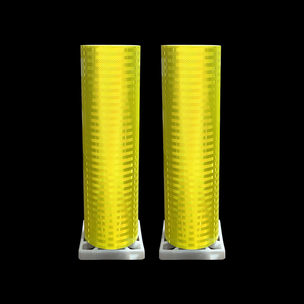 Fluorescent Yellow High Intensity Prismatic Reflective Sheeting - 